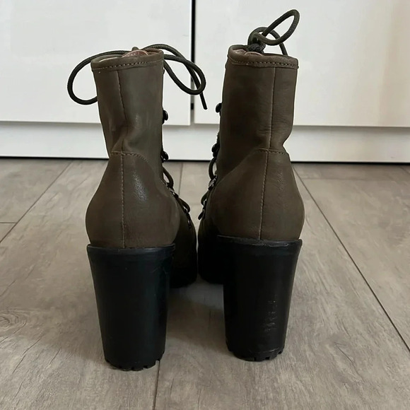 Seychelles NWOT Leather Lace-Up Green, Size 8.5 - Picture 4 of 8